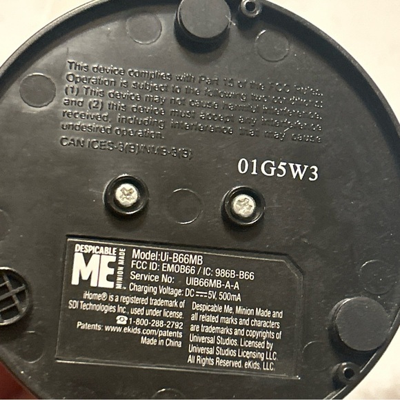 DESPICABLE ME Rechargable Bluetooth Wireless Speaker Tested Preowned minion - Picture 13 of 13